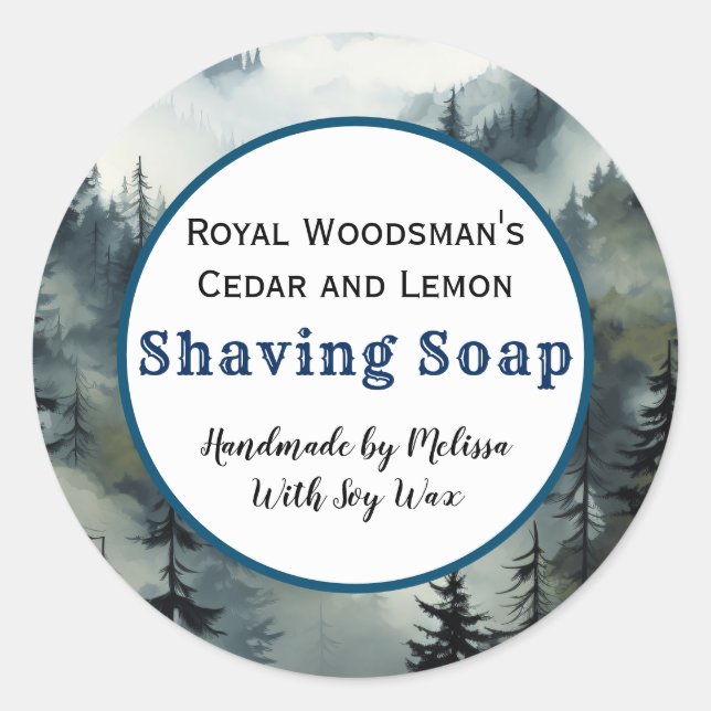 Aufkleber für Forest Men's Shave Soap (Vorderseite)