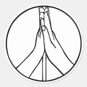 Aufkleber für fünf Friedenszeichen