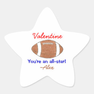 Aufkleber für Fußballvalentine - personalisiert