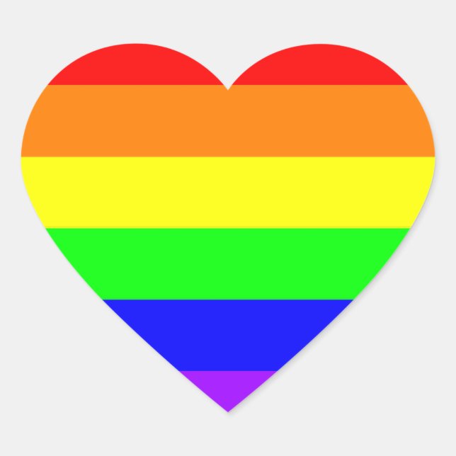 Aufkleber für Gay Pride (Reinfarbe) (Vorderseite)