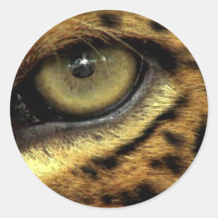 Aufkleber für gefährdete Leopard-Arten