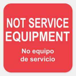 Aufkleber für Geräte ohne Service