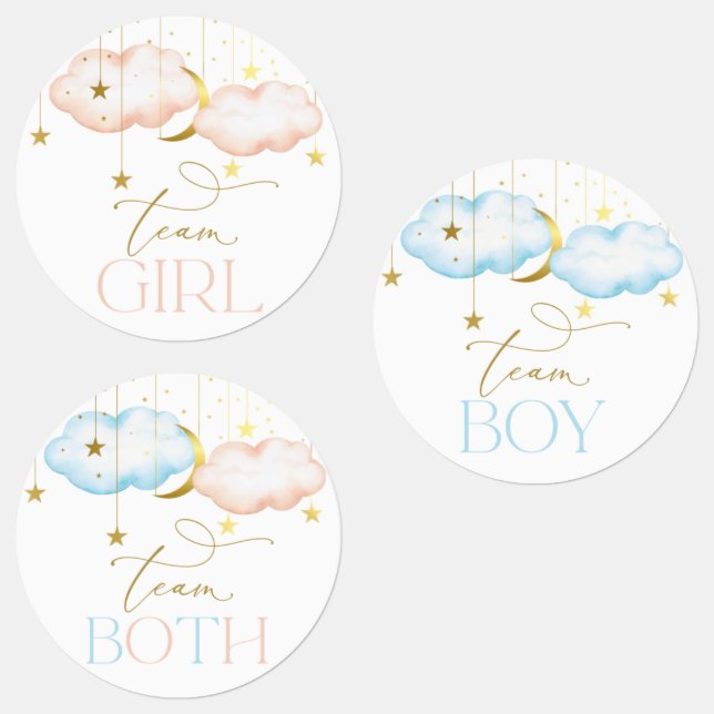 Aufkleber für Geschlecht, Teamboy, Teammädchen (Gruppe)