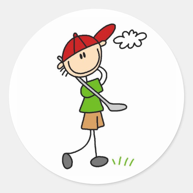 Aufkleber für Golf-Pose (Vorderseite)