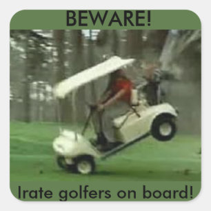 Aufkleber für Golfspieler
