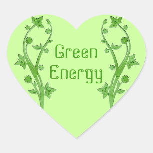 Aufkleber für grüne Energie
