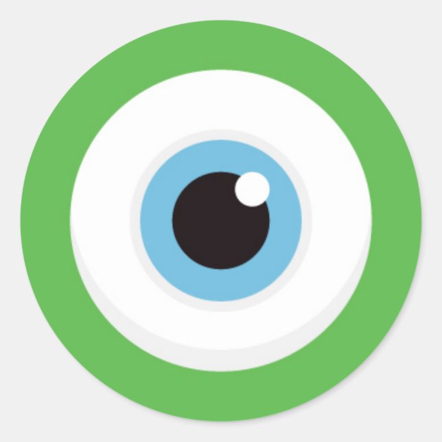 Aufkleber für grüne Monster (Vorderseite)