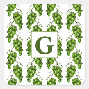 Aufkleber für grüne Trauben