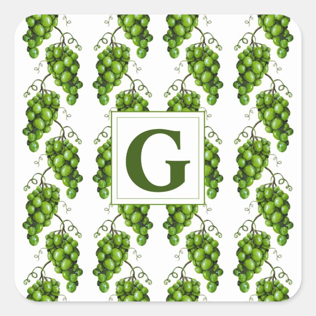 Aufkleber für grüne Trauben (Vorderseite)