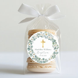 Aufkleber für Grünpflanzen und Goldkreuz | elegant