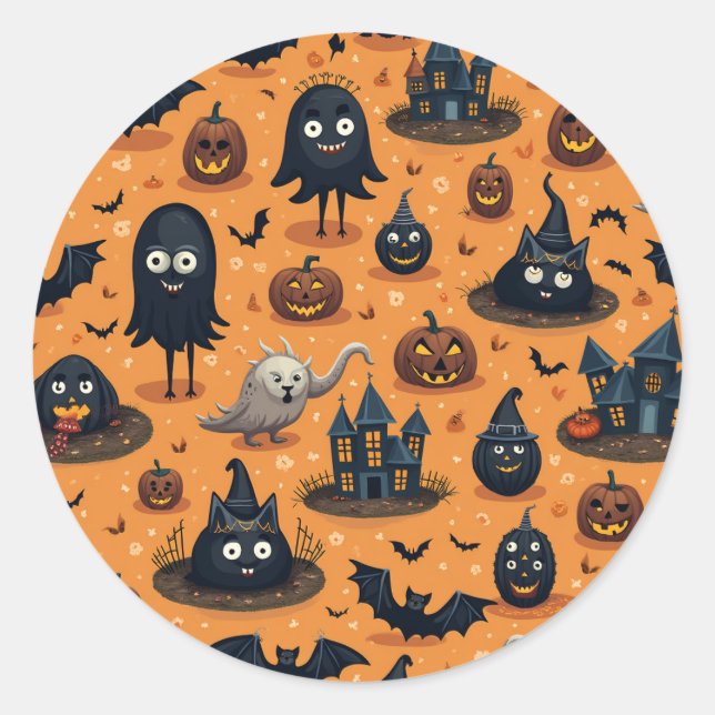 Aufkleber für Halloween (Vorderseite)