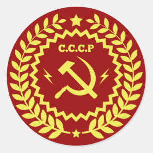 Aufkleber für Hammer und Sichel-CCCP-Abzeichen