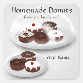 Aufkleber für hausgemachte Donuts
