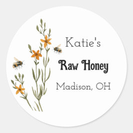 Aufkleber für hausgemachte Honig