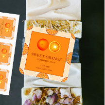 Aufkleber für hausgemachte Seife Orange-Scent