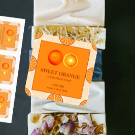 Aufkleber für hausgemachte Seife Orange-Scent