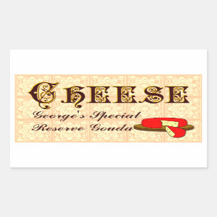 Aufkleber für hausgemachten Käse