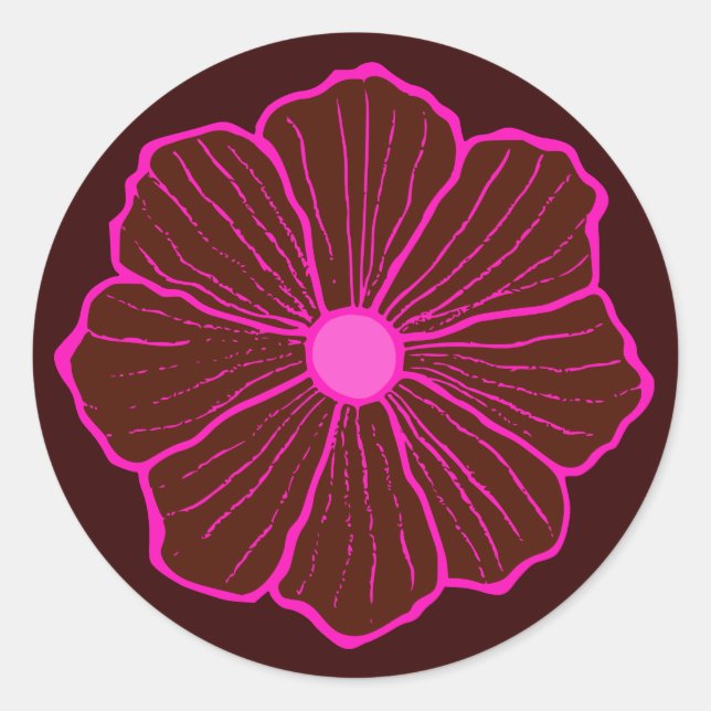 Aufkleber für hawaiianische Blume (Vorderseite)