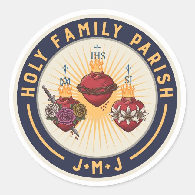 Aufkleber für Heilige Familie (Vorderseite)