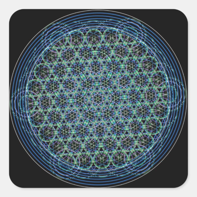 Aufkleber für heilige Geometrie (Vorderseite)