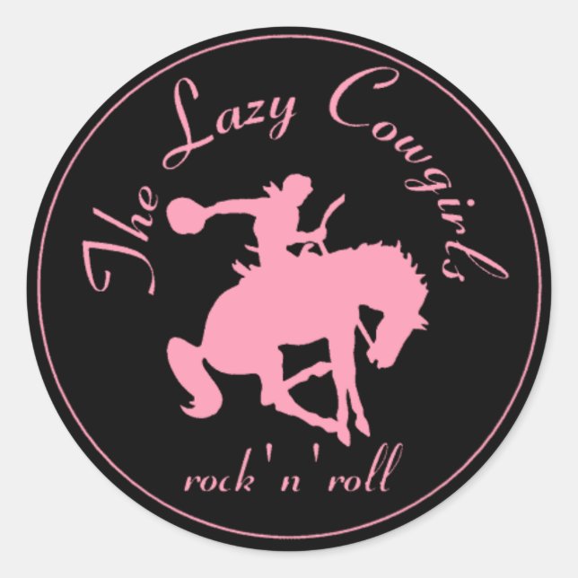 Aufkleber für helle Cowgirls - groß (Vorderseite)