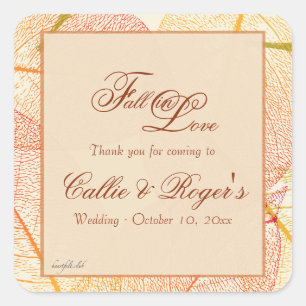 Aufkleber für Herbstlaube