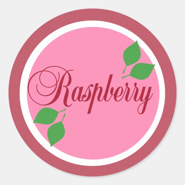 Aufkleber für Himbeeren (Vorderseite)