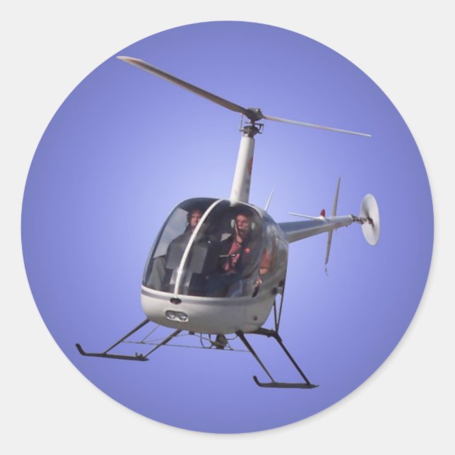 Aufkleber für Hubschrauber - Geschenk und Aufklebe (Vorderseite)