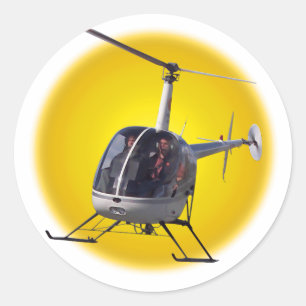 Aufkleber für Hubschrauber - Geschenk und Aufklebe