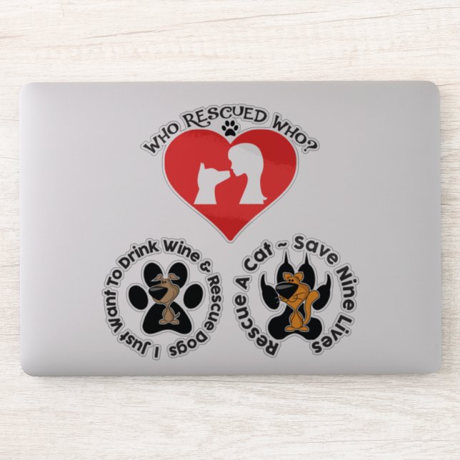 Aufkleber für Hunde und Katzen (Computer)