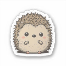 Aufkleber für Igel im niedlich-Anime-Stil