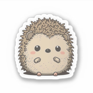 Aufkleber für Igel im niedlich-Anime-Stil