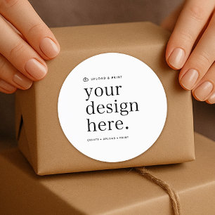 Aufkleber für Ihr Design Upload 3" rund