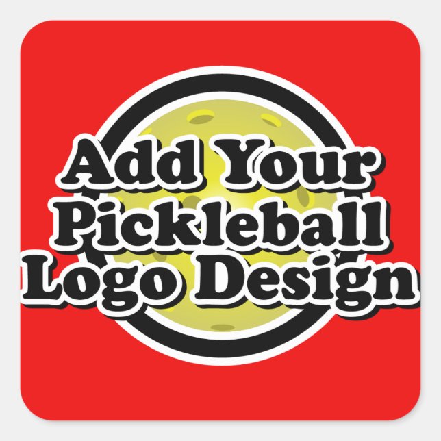 Aufkleber für Ihr Pickleball-Logo (Vorderseite)