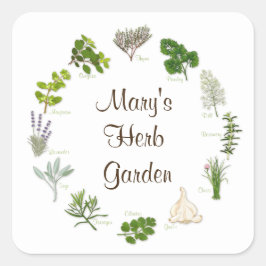 Aufkleber für Ihren Kräutergarten