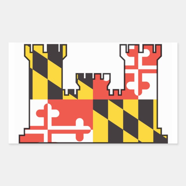 Aufkleber für Ingenieure der Maryland Army Nationa (Vorderseite)
