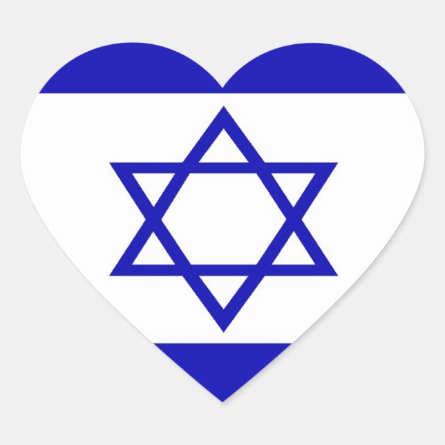 Aufkleber für israelische Flaggen (Vorderseite)