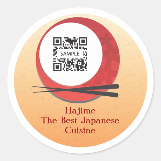 Aufkleber für japanisches Restaurant (Vorderseite)