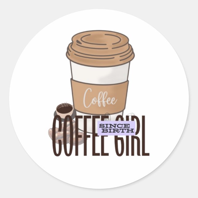 Aufkleber für Kaffeeliebhaber (Vorderseite)