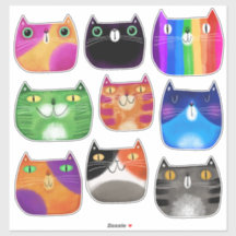 Aufkleber für Katzen