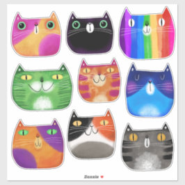Aufkleber für Katzen