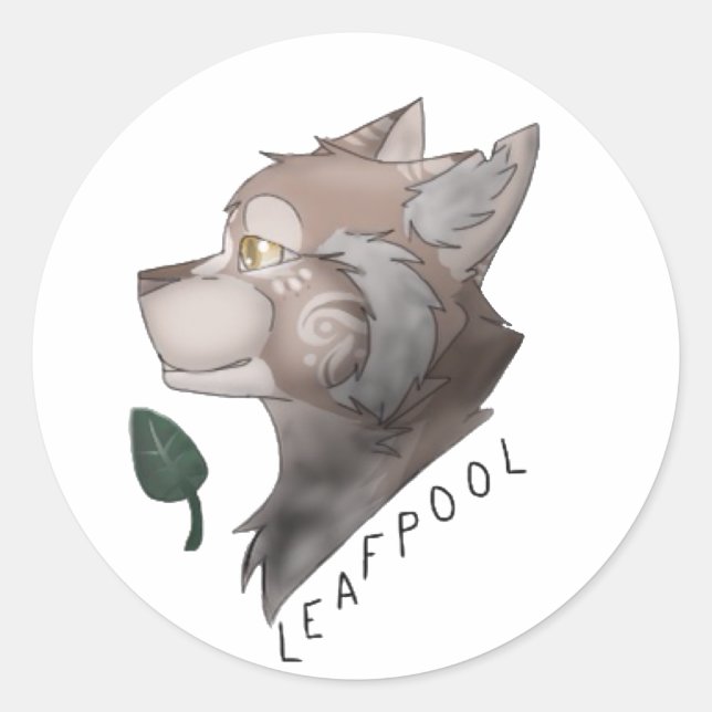 Aufkleber für Katzen im Leafpool (Vorderseite)