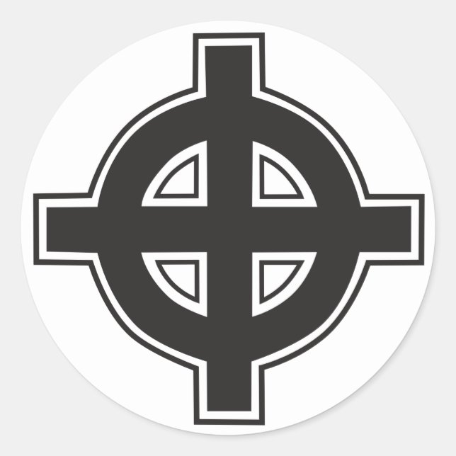Aufkleber für keltisches Kreuz (Vorderseite)