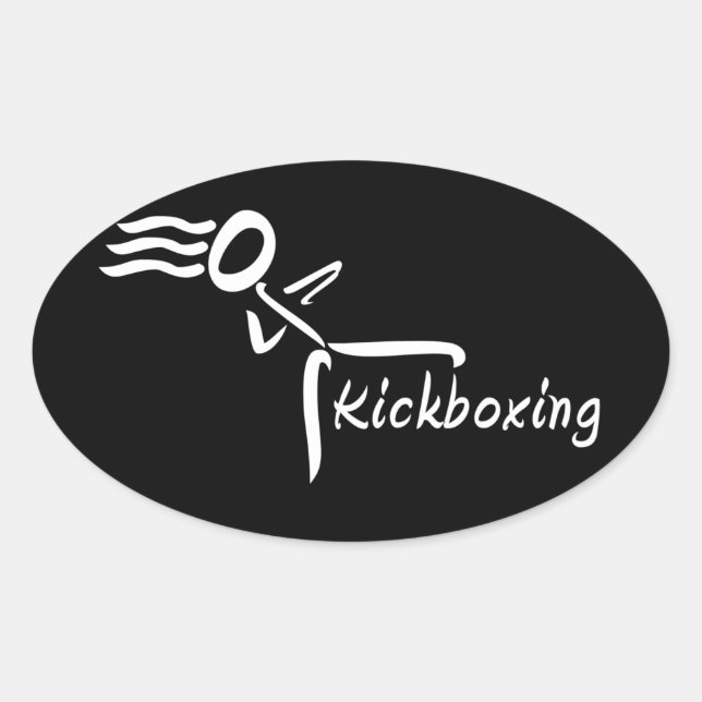 Aufkleber für Kickboxing (Vorderseite)