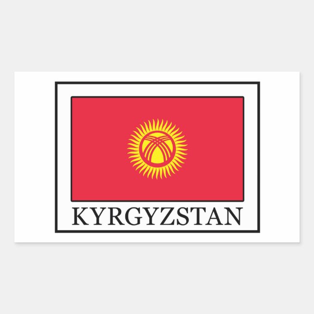 Aufkleber für Kirgisistan (Vorderseite)