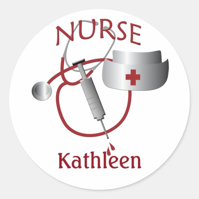 Aufkleber für Krankenpflege (Vorderseite)