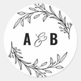 Aufkleber für kundenspezifisches MONOGRAM