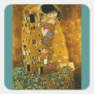 Aufkleber für Kunstkunst, Gustav Klimt, The Kiss,
