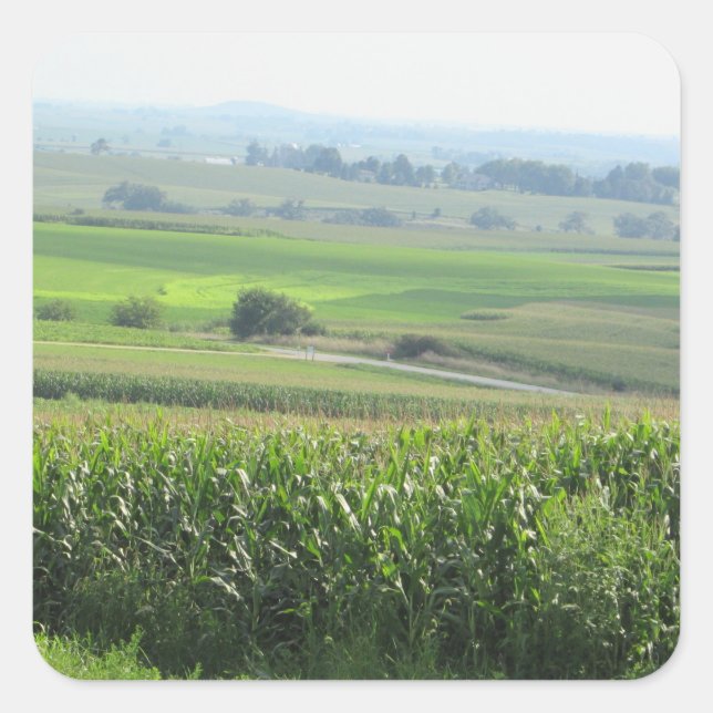 Aufkleber für Landschaftliche Sicht im mittleren W (Vorderseite)