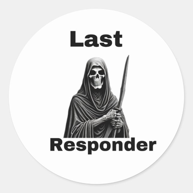 Aufkleber für letzte Responder (Vorderseite)